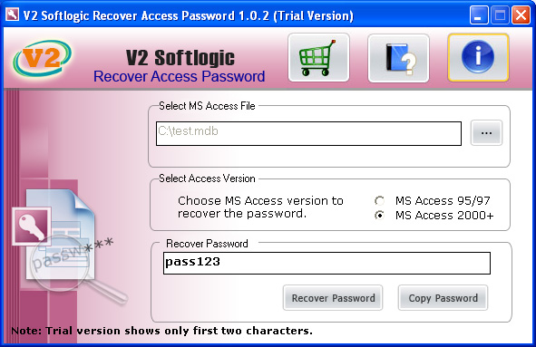 MS Access Password Recovery