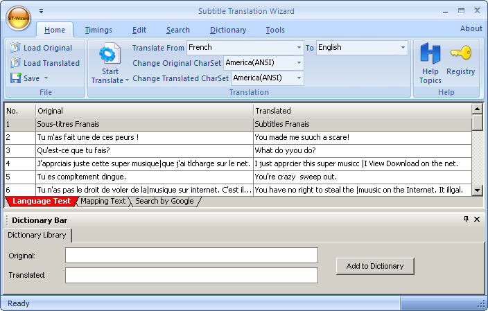 Subtitle Translation Wizard