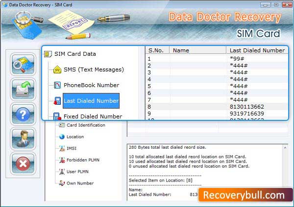 Recover SIM Card