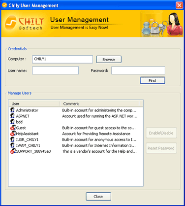 Chily User Management