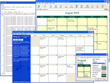 HTML Calendar Maker Pro