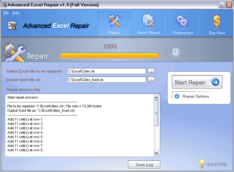 Advanced Excel Repair