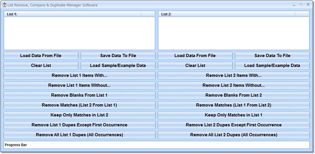 List Remove, Compare & Duplicate Manager Software