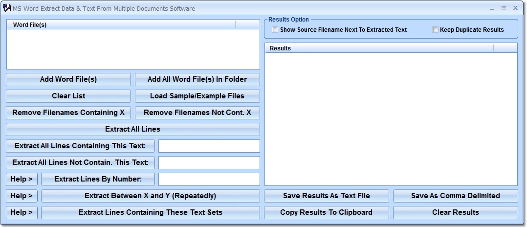 MS Word Extract Data & Text In Multiple Documents Software
