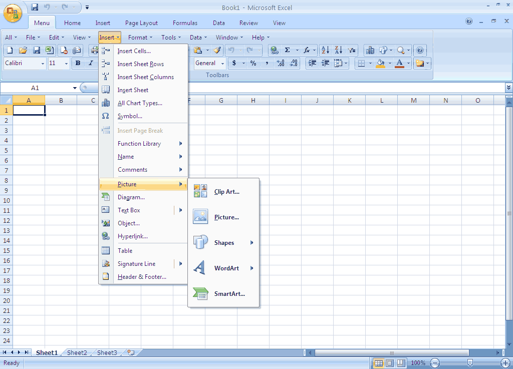 Classic Menu for Excel 2007