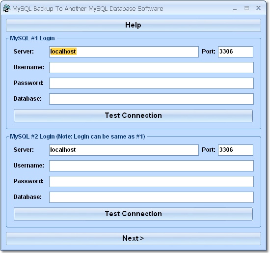 MySQL Backup to Another MySQL Database Software