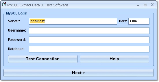 MySQL Extract Data & Text Software