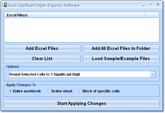 Excel Significant Digits (Figures) Software