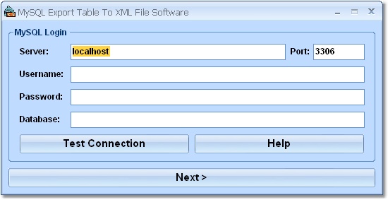 MySQL Export Table To XML File Software