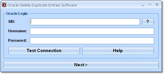Oracle Delete (Remove) Duplicate Entries Software