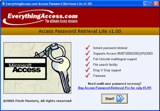 Access Password Retrieval LITE