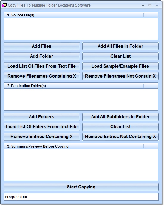 Copy Files to Multiple Folder Locations Software