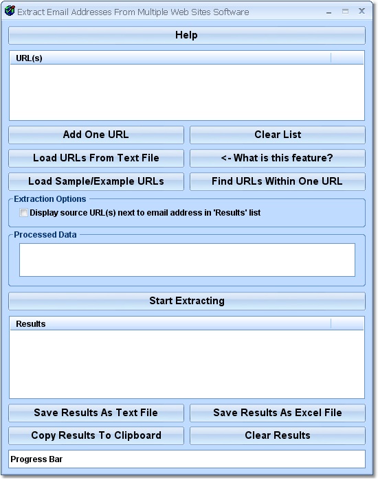 Extract Email Addresses From Multiple Web Sites Software