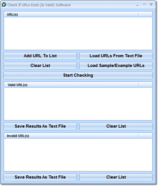 Check If URLs Exist (Is Valid) Software