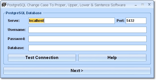 PostgreSQL Change Case to Proper, Upper, Lower & Sentence Software