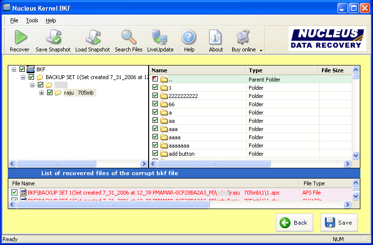 BKF Recovery - Corrupt BKF File Repair