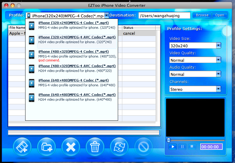 Eztoo iPhone Video Converter for MAC