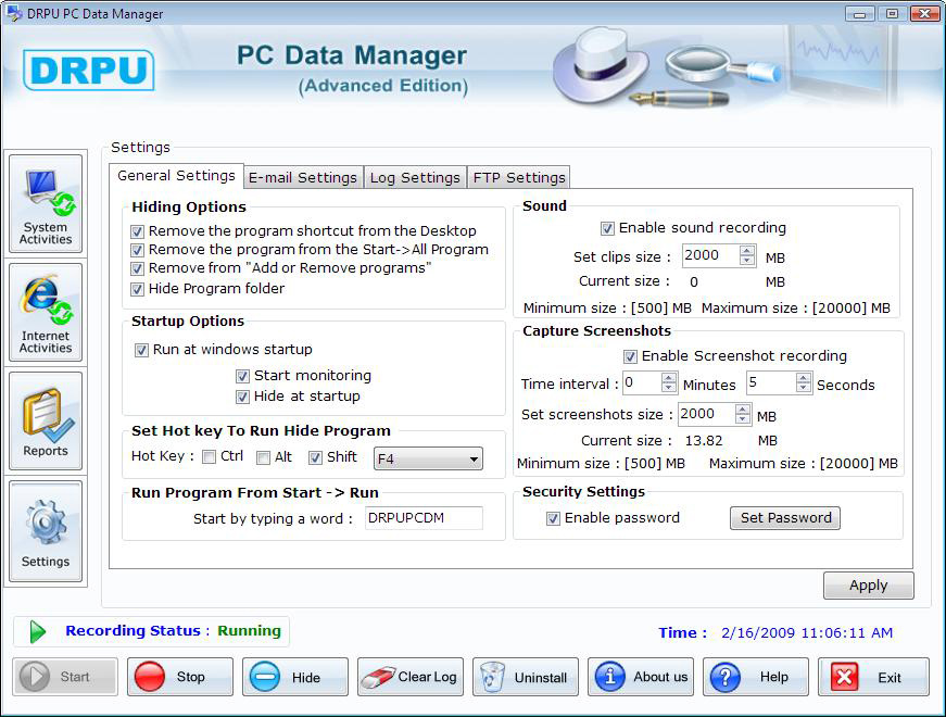 PC Data Manager Keylogger