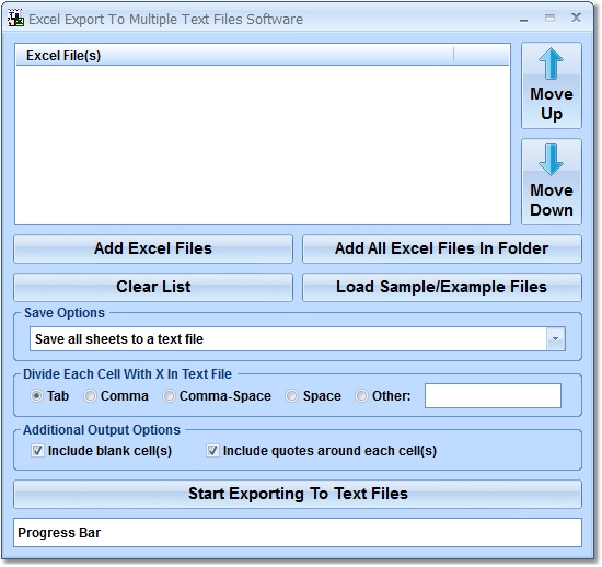 Excel Export To Multiple Text Files Software