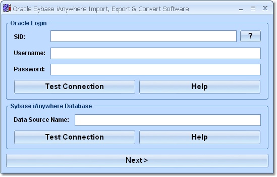 Oracle Sybase SQL Anywhere Import, Export & Convert Software