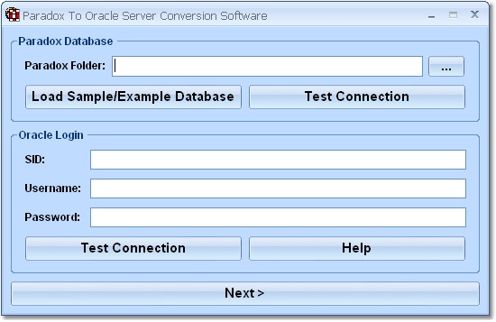 Paradox to Oracle Conversion Software