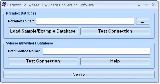 Paradox to Sybase SQL Anywhere Conversion Software