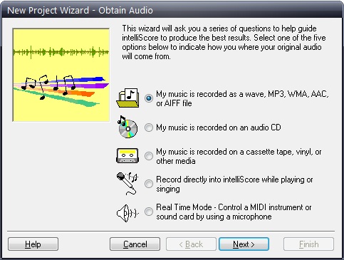 Intelliscore Polyphonic MP3 to MIDI