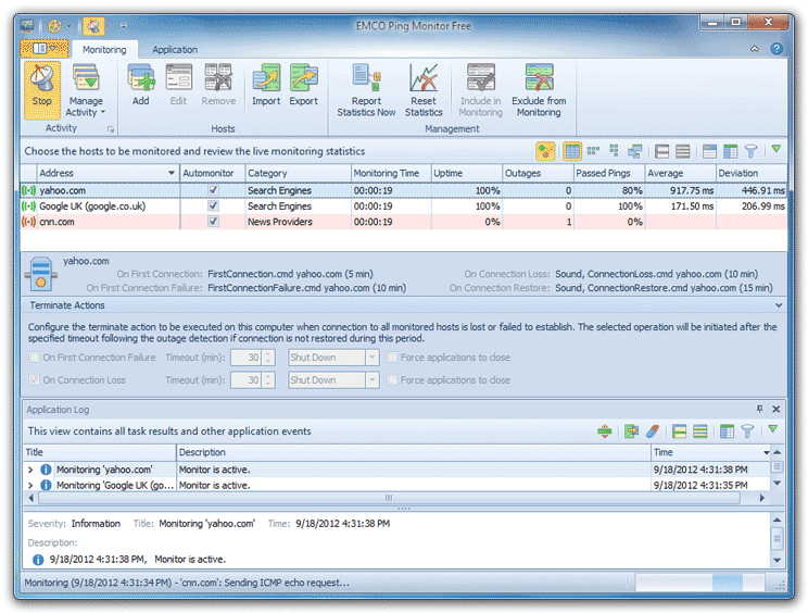 EMCO Ping Monitor Free