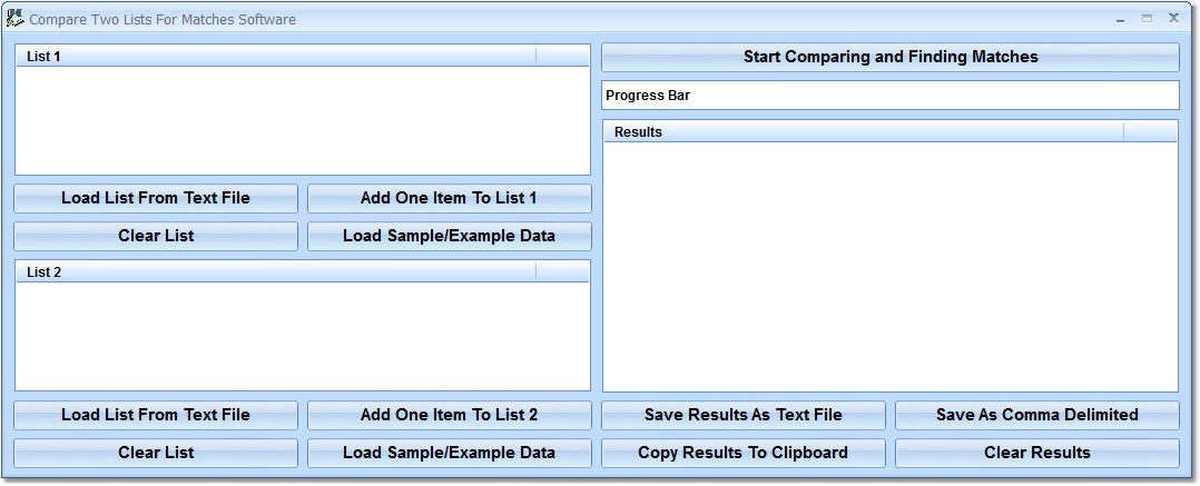 Compare Two Lists For Matches Software