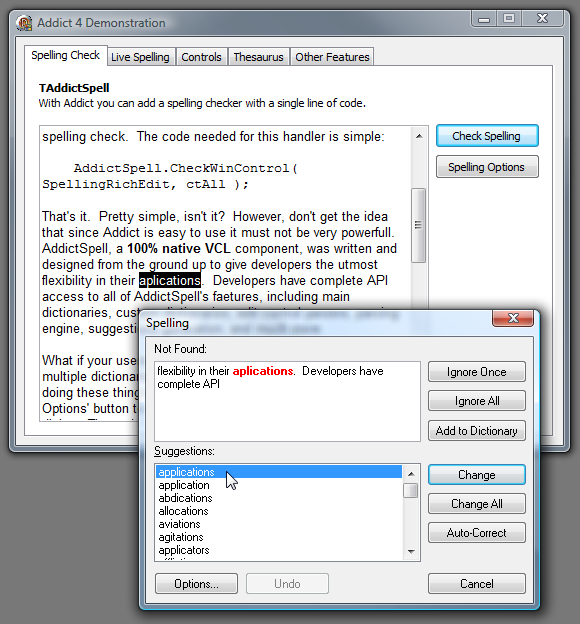 Addict Spell Check for VCL