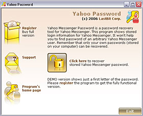 Yahoo Messenger Password