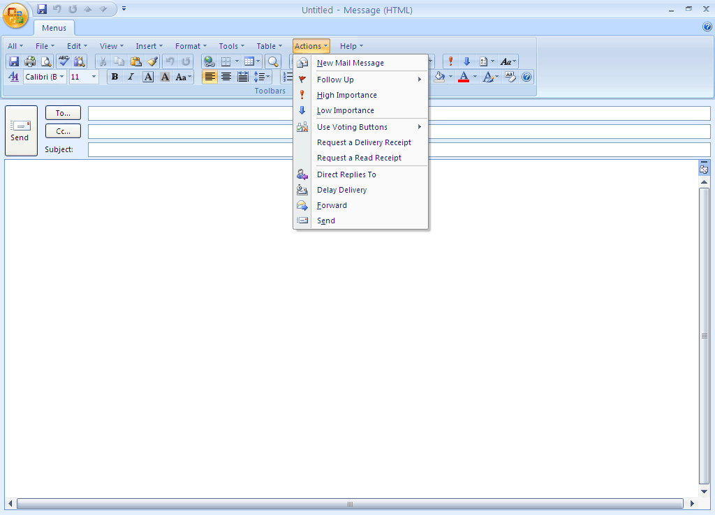Classic Menu for Outlook 2007