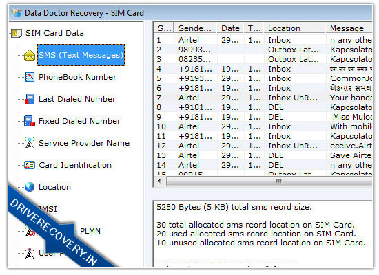 Recover Deleted SMS