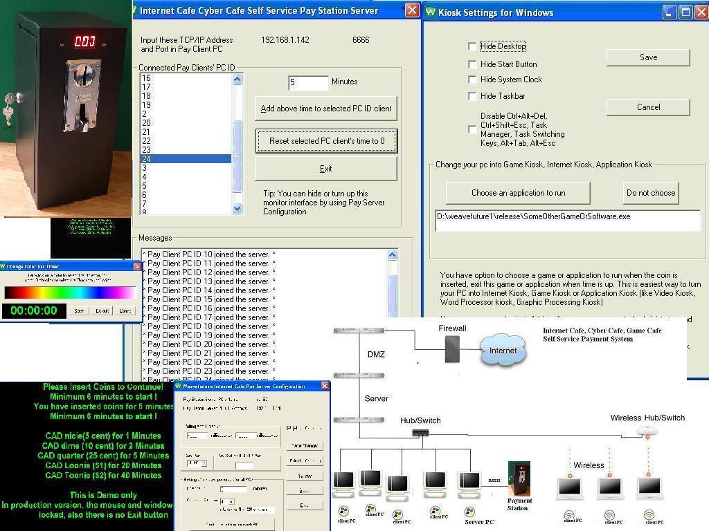 Internet Cyber Cafe Self Service Server