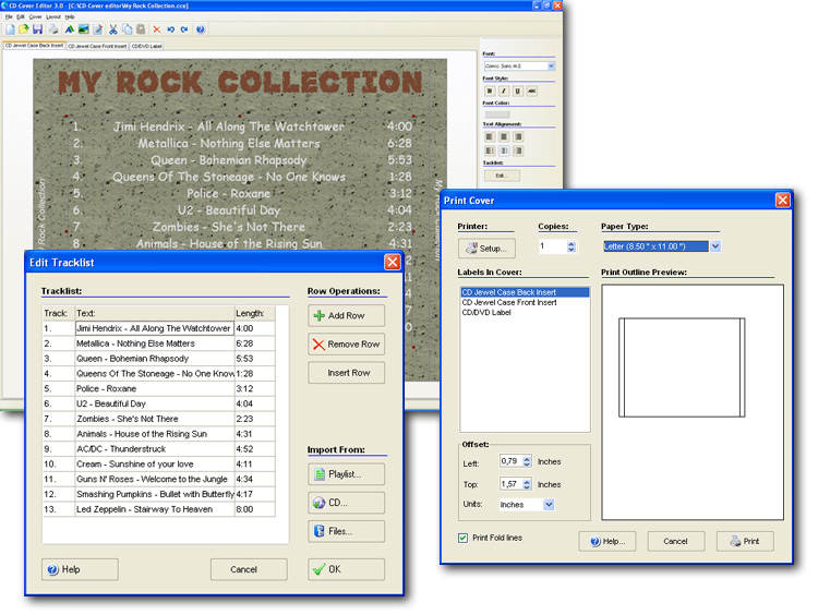 CD-Cover Editor