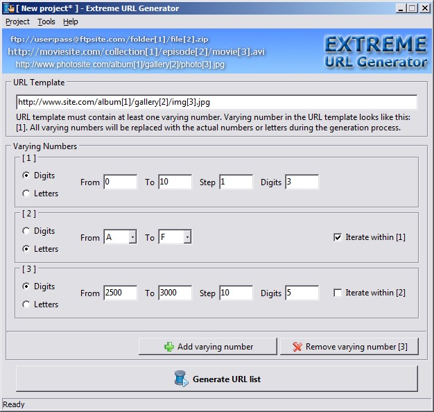 Extreme URL Generator