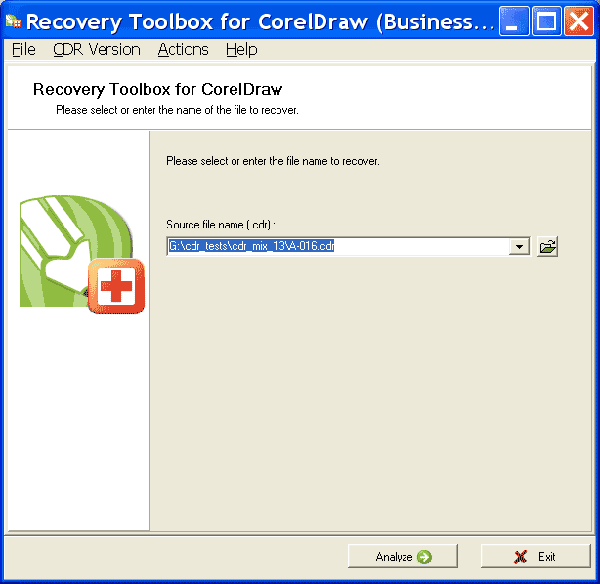 Recovery Toolbox for CorelDraw