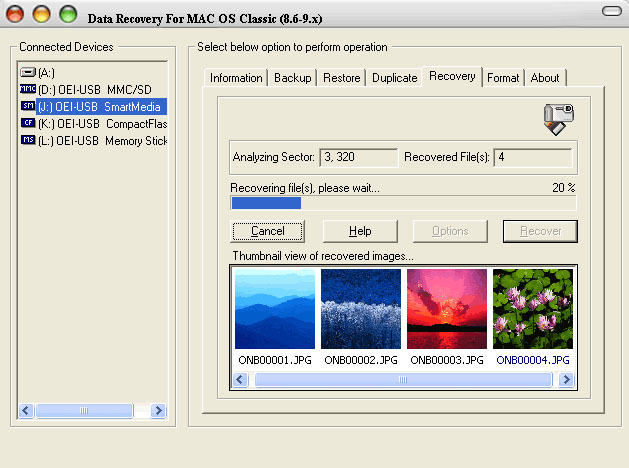 Mac OS 8.6 to 9.X Lodt Data Recovery