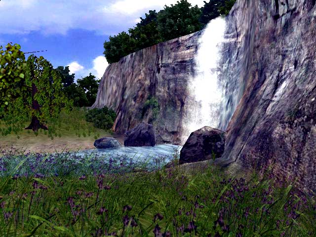 3D Living Waterfall Screensaver