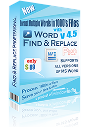 Word Find and Replace Professional