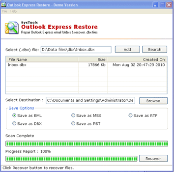 Repair Outlook Express Database