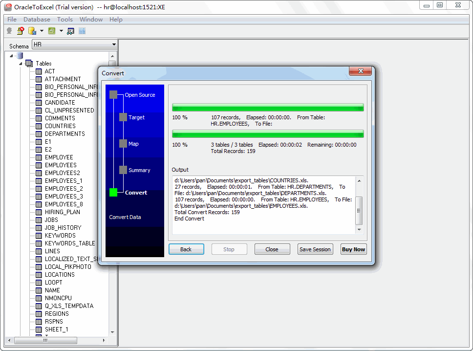 Withdata OracleToExcel