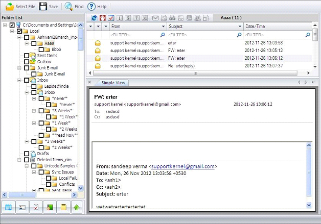 OLM to PST 2013 Converter