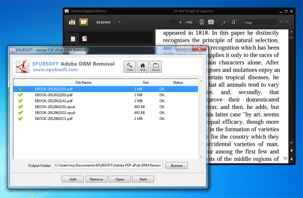 Epubsoft Adobe PDF ePub DRM Removal