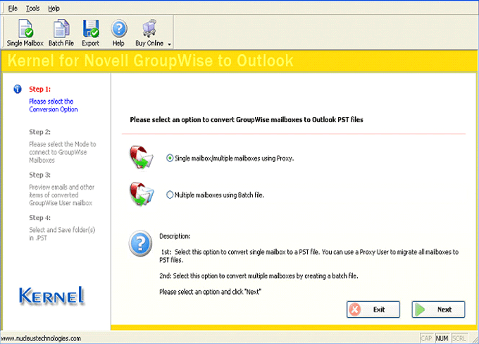 Convert GroupWise to Outlook