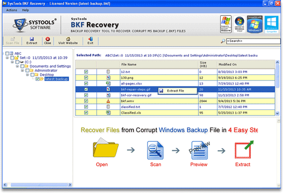 Quickly Recover Backup Files