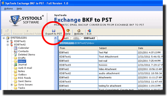 Download Freeware BKF to PST