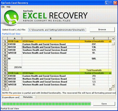 Corrupt Excel File Recovery