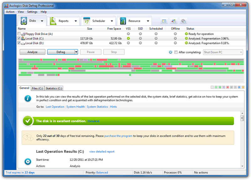 Auslogics Disk Defrag Pro