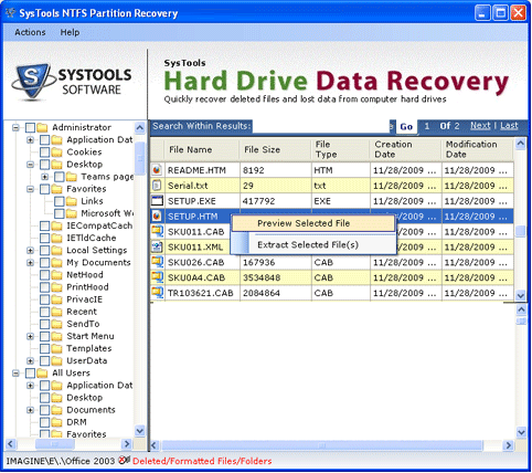 Rescue NTFS Disk